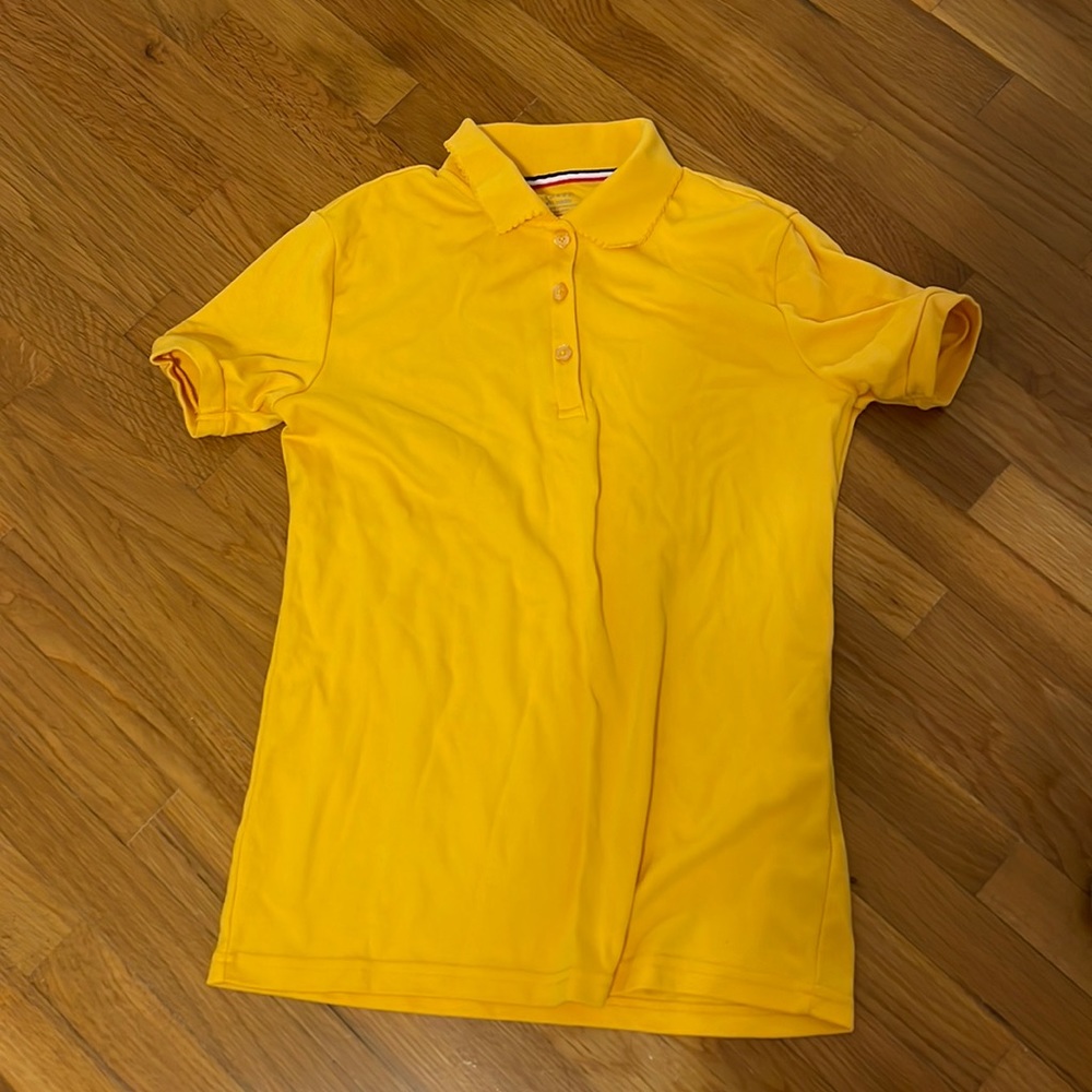 French toast yellow polo shirt